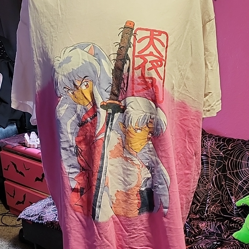 Anime Graphic T-Shirt with Sword Design